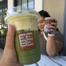 Cookie butter matcha and the blueberry latte Cookie butter matcha and the blueberry latte