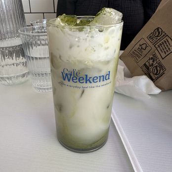 Cafe Weekend - Matcha Einspanner - Breakfast & Brunch Near Me - Allston, Massachusetts