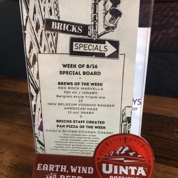 Bricks Corner - Menu (August 2021) - Bars Near Me - Salt Lake City, Utah