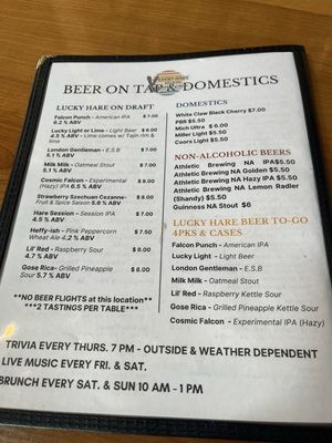 Menu photo 3 Lucky Hare Brewing Bar and Grill Watkins Glen, NY Menu photo 3 Lucky Hare Brewing Bar and Grill Watkins Glen, NY