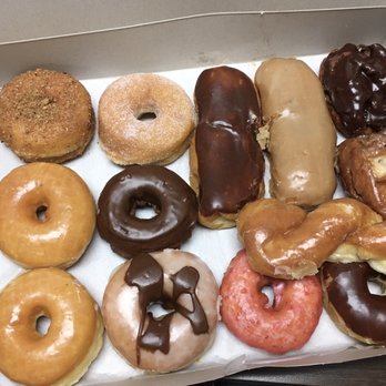 M J's Donuts - a variety of donuts in a box - Donuts Near Me - Placentia, California