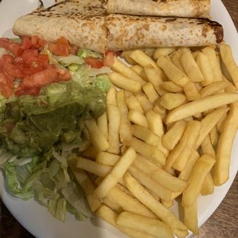 El Saltillo - Chicken quesadilla special and papas Fritas. - Mexican Near Me - Long Beach, Mississippi