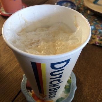 Dutch Bros Coffee - Macchiato , noticed it was super light and opened it and this is what it looked like BEFORE any drinks were taken... - Coffee & Tea Near Me - Citrus Heights, California