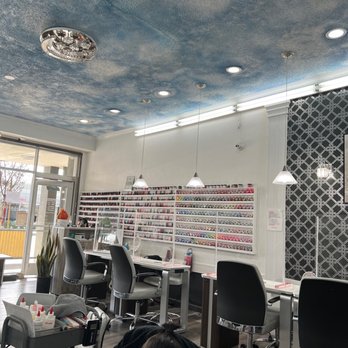 Skylar Nail Spa - This is just HALF of their gigantic selection of color choices, brands and nail color products! - Nail Salons Near Me - Los Angeles, California