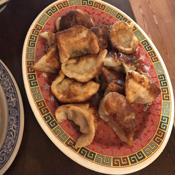 Dumpling House - Pork and vegetables pan fried dumplings  egg rolls and beef teriyaki bowl - Chinese Near Me - Davis, California