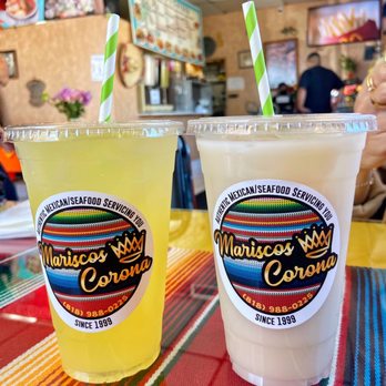 Mariscos Corona - Pineapple water, and Horchata - Mexican Near Me - Van Nuys, California Mariscos Corona - Pineapple water, and Horchata - Mexican Near Me - Van Nuys, California
