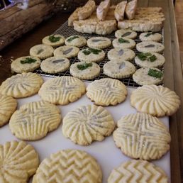 Sugar cookies that I made using Nordic Ware geometric cookie stamps from Williams-Sonoma in Columbus Circle Sugar cookies that I made using Nordic Ware geometric cookie stamps from Williams-Sonoma in Columbus Circle