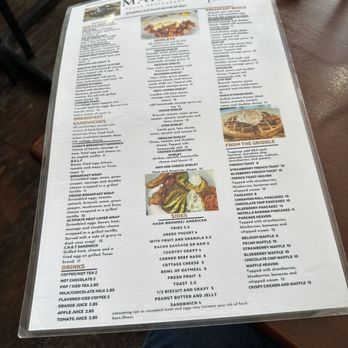Maria's Place - a menu on a table - American Near Me - Almont, Michigan Maria's Place - a menu on a table - American Near Me - Almont, Michigan