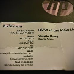 BMW of the Main Line - ...my service provider