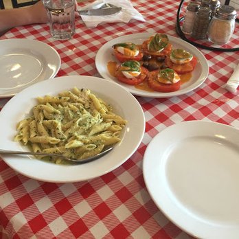 La Siciliana - Caprese salad and pesto & cream pasta. Very fresh and tasty - Pizza Near Me - Willits, California La Siciliana - Caprese salad and pesto & cream pasta. Very fresh and tasty - Pizza Near Me - Willits, California