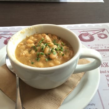 Beach Plum Kitchen - White bean and chicken chili. Very tasty and light - New American Near Me - Carlsbad, California Beach Plum Kitchen - White bean and chicken chili. Very tasty and light - New American Near Me - Carlsbad, California