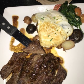 The State - Medium well steak and eggs with sautéed spinach and potatoes - Whiskey Bars Near Me - Rancho Cucamonga, California The State - Medium well steak and eggs with sautéed spinach and potatoes - Whiskey Bars Near Me - Rancho Cucamonga, California
