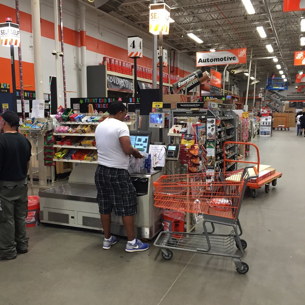 The Home Depot - No. I repeat n human cashiers only 4 self checkout counters - Nurseries & Gardening Near Me - Paterson, New Jersey