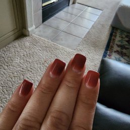 TWO WEEK old dip nails done by Sonny!