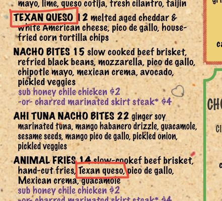 Menu photo 3 Texan Taco Bar Chicago, IL Menu photo 3 Texan Taco Bar Chicago, IL