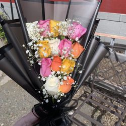Catie’s Creations - Flat wrapped bouquet