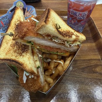 One Piece Cafe - Sanji's "Diable Jambe" Chicken Katsu Sando - Themed Cafes Near Me - Los Angeles, California One Piece Cafe - Sanji's "Diable Jambe" Chicken Katsu Sando - Themed Cafes Near Me - Los Angeles, California