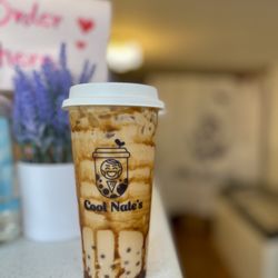 Cool Nate's - Brown Sugar Milk Tea with Mango Boba