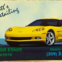 Elliott's Auto Detailing - Bill Elliott's business card
