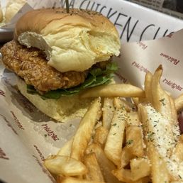 Pelicana Signature Spicy Chicken Sandwich