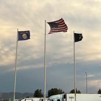 Bozeman Rest Stop - Love the flags - Rest Stops Near Me - Bozeman, Montana