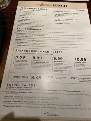 Menu photo 3 LongHorn Steakhouse West Melbourne, FL Menu photo 3 LongHorn Steakhouse West Melbourne, FL
