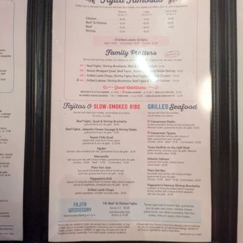 Pappasito's - Menu - Tex-Mex Near Me - Houston, Texas