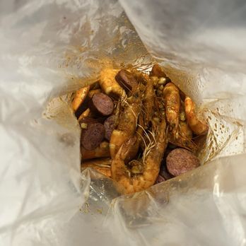 The Boiling Crab - 2 lbs of shrimp, corn, and sausage - Cajun/Creole Near Me - Torrance, California