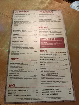 Menu photo 2 Uncle Mick's Bar & Grill Jupiter, FL