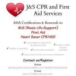 J&S CPR and First Aid Services - Our flyer for your information