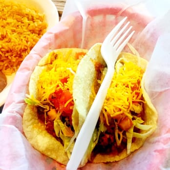 Tacos Flores - Beef with lettuce tomato and cheese tacos - Mexican Near Me - Humble, Texas