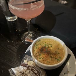 She crab soup & BlackBerry Lemon Drop She crab soup & BlackBerry Lemon Drop