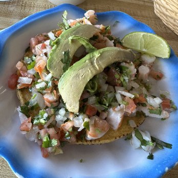 Fiesta del Mar - Shrimp tostada - - - Mexican Near Me - Tulsa, Oklahoma Fiesta del Mar - Shrimp tostada - - - Mexican Near Me - Tulsa, Oklahoma