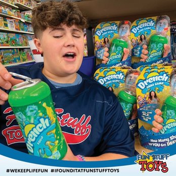 Fun Stuff Toys - Beat the heat with Drench, an exhilarating multiplayer party game where players try to avoid getting sprayed -- last player to... - Toy Stores Near Me - Seaford, New York Fun Stuff Toys - Beat the heat with Drench, an exhilarating multiplayer party game where players try to avoid getting sprayed -- last player to... - Toy Stores Near Me - Seaford, New York