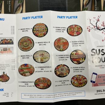 Sushi House - Menu outside - owner told me prices have increased (reflected on the website) - Sushi Bars Near Me - Fort Lee, New Jersey Sushi House - Menu outside - owner told me prices have increased (reflected on the website) - Sushi Bars Near Me - Fort Lee, New Jersey