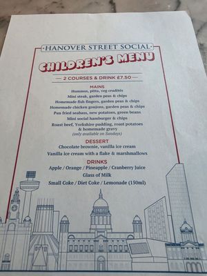 Menu photo 2 Hanover Street Social Liverpool, XMS