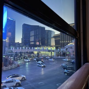 GIADA - Window view with Bellagio fountains going off - Italian Near Me - Las Vegas, Nevada GIADA - Window view with Bellagio fountains going off - Italian Near Me - Las Vegas, Nevada