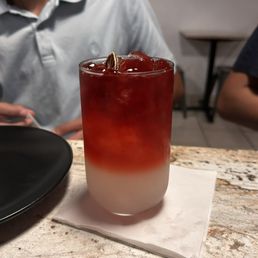Hibiscus lemonade