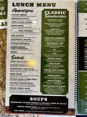 Menu photo 2 Crossroads Restaurant Wilmington, DE
