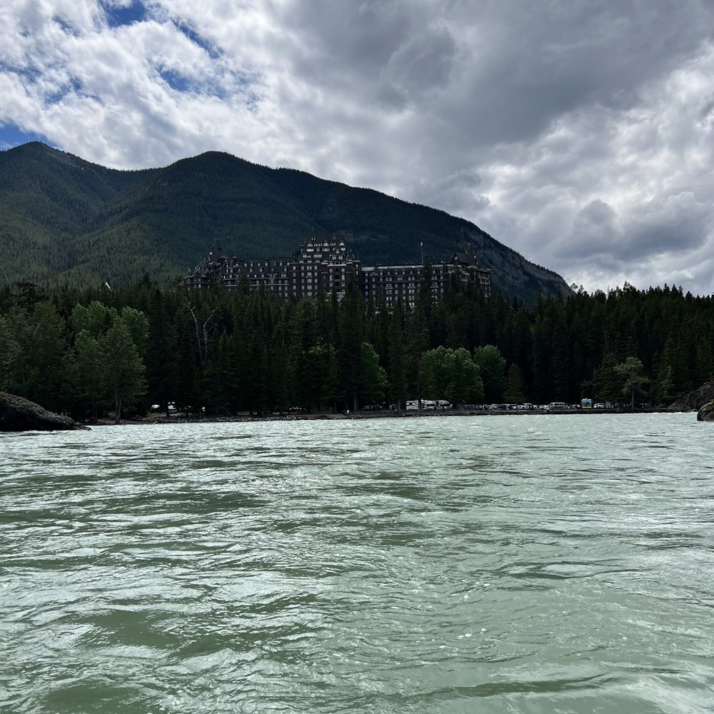 Fairmont form the Bow River Fairmont form the Bow River