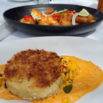 Orange Hill Restaurant & Events - Crab cake and coconut shrimp - Steakhouses Near Me - Orange, California Orange Hill Restaurant & Events - Crab cake and coconut shrimp - Steakhouses Near Me - Orange, California