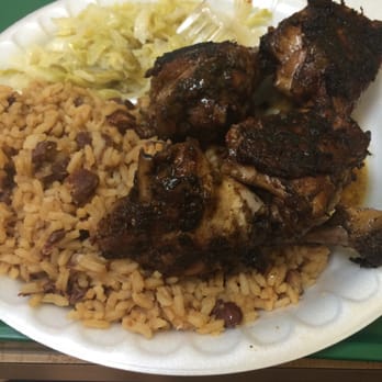 Caribbean Crown - Jerk chicken cabbage and rice with beans - Caribbean Near Me - Tampa, Florida