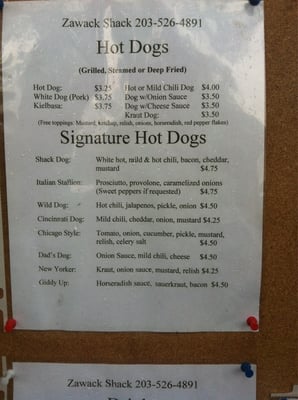 Menu photo 3 Zawack Shack Ridgefield, CT