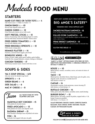 Menu photo 2 Madcats Palatine, IL