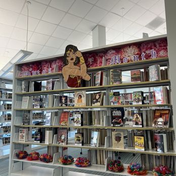 Flores Neighborhood Library - a beautiful display! - Libraries Near Me - Houston, Texas