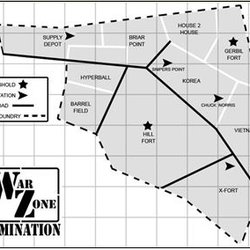 Warzone Paintball & Airsoft - Field Map for Domination
