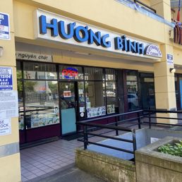 Exterior outside entrance of Huong Binh - Exterior. Parking in the lot is tight. - Seattle, Washington Exterior outside entrance of Huong Binh - Exterior. Parking in the lot is tight. - Seattle, Washington