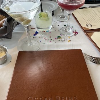 Ocean Prime - Dirty Martini, Berries & Bubbles, Cucumber Gimlet - Seafood Near Me - Tampa, Florida