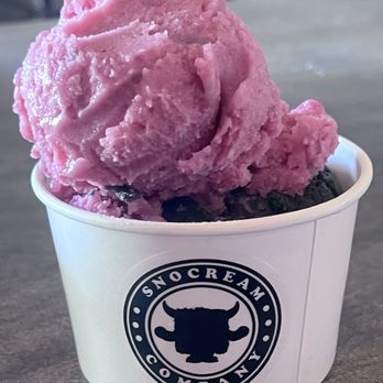 SnoCream Company - Raspberry Lychee and Ash Coconut...my go to. SO GOOD - Desserts Near Me - Annandale, Virginia