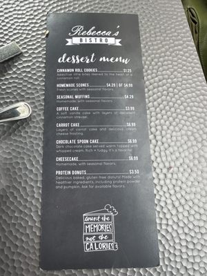 Menu photo 4 Rebecca's Bistro Walnut Creek, OH